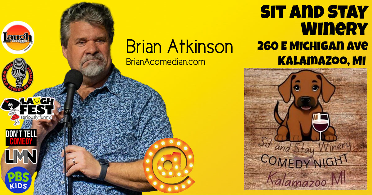 Brian Atkinson is performing at the Sit and Stay Winery in Kalamazoo, MI on Wednesday, October 23 at 6:30pm.